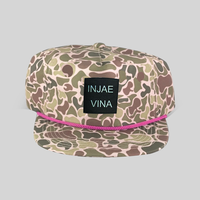 Casquette Snapback Camouflage Tropical Personnalisable avec Cordon et Rivets – Performance Extérieure pour Cyclisme, Pêche, Randonnée, Sportive