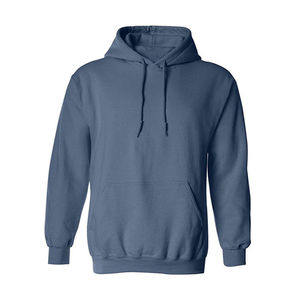 Men's <b>Purple</b> Hooded Fleece Sweatshirt Regular Fit Casual Solid Color Pocket Hoodie Long Sleeve Knitted Cotton Autumn Wear - Product Image 3