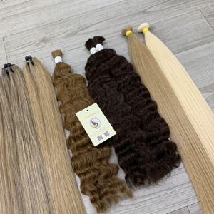 Paquets de cheveux de qualité supérieure Extensions de trame Highlight Double Drawn Raw Vietnamese Hair Genius Weft - Product Image 2