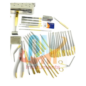 OldMed Instruments 13PCs ENT Rinoplastia Juego de instrumentos quirúrgicos Fórceps de tejido quirúrgico Stripper nasal Suministro de atención médica - Product Image 3