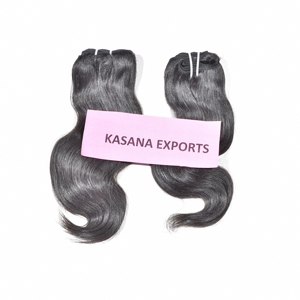 Indian Remy <b>Body</b> <b>Wave</b> <b>Hair</b> 100% Human <b>Hair</b> Machine Double Weft Weave Extensions - Product Image 2