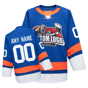 Top Quality Customized Embroidered Design Your Own Logo Sweat Wicking Ice Hockey Jerseys - Product Image 5