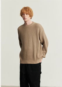 Pull en tricot pour homme, doux et confortable, à manches longues, pour un usage quotidien décontracté, le bureau, la mode hivernale et la superposition - Product Image 2