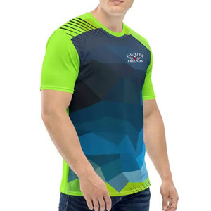 เสื้อยืดผู้ชายแบบซับลิเมชั่นสั่งทำขายส่งปี 2026 เสื้อยืดผู้ชายพิมพ์ลายทั้งตัวแบบซับลิเมชั่นสำหรับขาย - Product Image 4