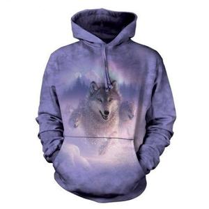 Sudadera con Capucha Extra Grande para Hombre, Personalizada OEM, con Estampado 3D de Lobo Anime, de Forro Polar, Antipilling y Cortavientos - Product Image 3