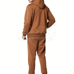 Latest Design Men Fleece <b>Tracksuits</b> Custom OEM Service <b>Plain</b> Breathable Slim Fit Fleece Men <b>Tracksuit</b> - Product Image 2