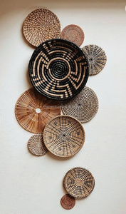 Adornos de Pared de Ratán, Estilo Bohemio, Tema Circular de la Naturaleza, Decoración del Hogar, Juego de Varias Piezas, Arte para Sala de Estar - Product Image 5