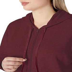 Sweat-shirts et sweats à capuche respirants pour femmes grandes tailles du Pakistan – Sweat-shirt de sport ajusté pour femmes avec fermeture éclair - Product Image 5