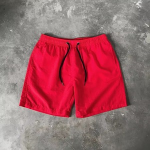 <b>Men's</b> Solid <b>Red</b> Quick Dry Board <b>Shorts</b> Elastic Waist Drawstring Mid Length Casual Sport <b>Shorts</b> - Product Image 1