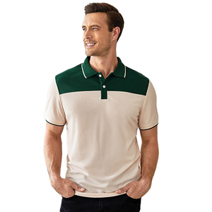 เสื้อโปโล Forest Crest Colorblock — สไตล์ทูโทนที่เรียบหรู พร้อมแถบตัดสีเพื่อเพิ่มความโดดเด่น ให้ลุคสมาร์ทแคชวลที่ดูดีในทุกโอกาส - Product Image 1