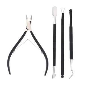 Coupe-cuticules en acier inoxydable, outil d'amélioration des ongles, pince à peaux mortes, dissolvant de vernis, kit d'amélioration des ongles - Product Image 6