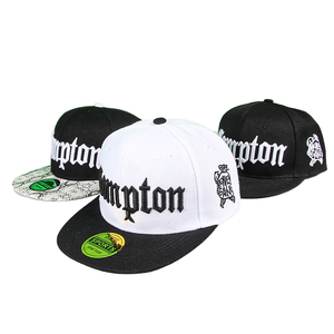 Gorra Snapback Negra de Visera Plana con Bordado 3D en Relieve, de Lona de Algodón, con Logotipo Bordado, Estilo Urbano, Unisex, Casual, para Adultos, para las Cuatro Estaciones - Product Image 2