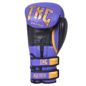 Gants de boxe professionnels Matrix avec rembourrage amélioré des jointures, noyau en mousse moulé à la machine, fermeture à double sangle pour l'entraînement - Product Image 5