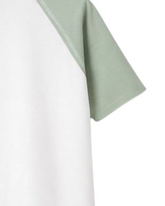 Women <b>White</b> Mint Green Raglan Sleeve Henley T Shirt Cotton Blend Short Sleeve Casual Summer Top Comfortable Lightweight <b>Tee</b> Wear - Product Image 6