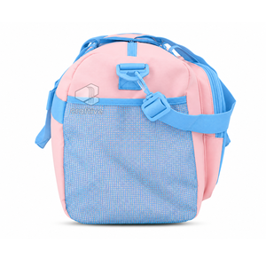 Bolsa de Lona Cordura de Gran Capacidad Rosa y Azul Claro de la Hermandad Gamma Phi Delta con Compartimento para Zapatos, Bolsa de Viaje Deportiva para Fin de Semana - Product Image 2