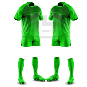 Maillot et short de rugby personnalisés avec impression numérique premium et broderie 3D, nom d'équipe personnalisé, 100 % polyester, coupe-vent, col en V, léger - Product Image 6