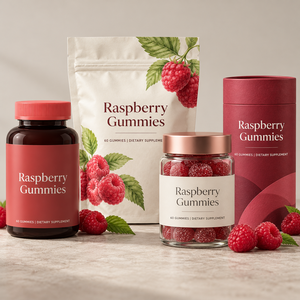 Gummies à la framboise en marque privée OEM, 60 unités, complément alimentaire, formule personnalisée, logo personnalisé - Product Image 5
