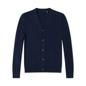<b>Men's</b> Knitwear Ral Pullover <b>Cardigan</b> Spring V-neck Breathable Thin Casual 100% Cotton Button Paul Ruff - Product Image 4