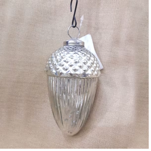 Luxury High Quality Clear Glass <b>Pinecone</b> Christmas Tree Hanging Ornament Handmade Lighted Decorative Holiday Bauble Pendant Home - Product Image 2