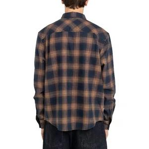 Camiseta de Franela Vintage de Manga Larga con Botones, Extra Grande, 100% Algodón, de la Mejor Calidad, Hecha a Medida para Hombre - Product Image 2