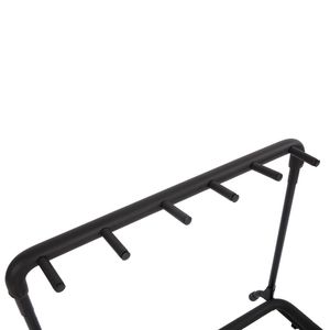 Supporto per Chitarre a 5 Scomparti Nero per Conservazione Sicura degli Strumenti - Product Image 3
