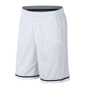 Shorts en maille blanche pour hommes, taille élastique, respirants, décontractés, pour le sport - Product Image 1