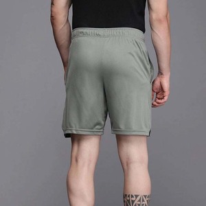 Men's Solid Color Quick Dry Shorts Elastic <b>Waist</b> Pockets Casual Sportwear Green - Product Image 3
