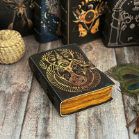 Cuaderno de Cuero Vintage de Tapa Dura, Tamaño A5, Hecho a Mano, Cuero de Grano Completo, Páginas para Dibujar, Opción de Regalo, Impresión UV