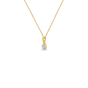 Selling Classic Anniversary Gift Lab Grown Pear Cut Elegant Necklace for Women - Product Image 5