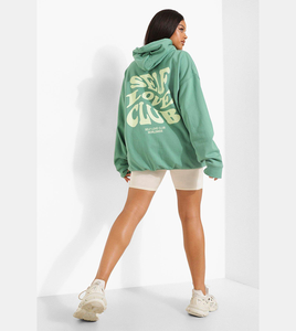 เสื้อฮู้ดดี้แขนยาวทรงหลวมสำหรับผู้หญิง M&F PA 2025 รุ่นวินเทอร์ ผ้าถักเนื้อนุ่ม ระบายอากาศได้ดี แห้งเร็ว ผลิตจากไนลอน/คอตตอน กำมะหยี่ พิมพ์ลายสัตว์ ทรงโคมไฟ - Product Image 3