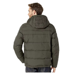 Premium Men's Hooded Collar Puffer Jacket Packable Coat for Winter High Quality Windproof Breathable Daily Men's Travel Jacket - Product Image 3