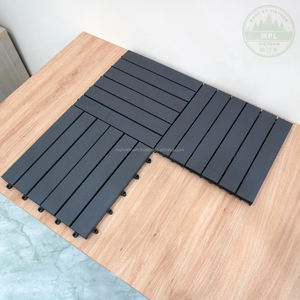 Carreaux de terrasse modernes à 6 lamelles en acacia gris pour balcon extérieur et cuisine-Techniques lisses - Product Image 5