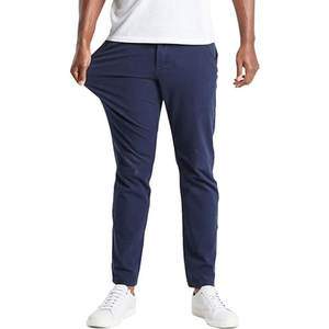 Pantalones Chinos para Hombre, Corte Clásico, Elásticos, Cómodos, Flexibles, Casuales, para Oficina, Trabajo, Pantalones de Vestir, Ajustados, Rectos, Mezcla de Algodón - Product Image 1