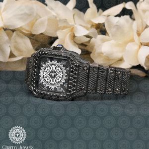 Reloj de Lujo para Hombre Charm Jewells, Caja de Acero Inoxidable, Movimiento Mecánico, Cierre Oculto con Botón, Correa de 20 mm, Esfera de 40 mm, 10 Bar - Product Image 4