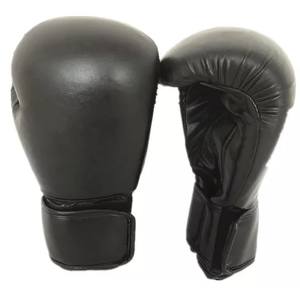 Gants de boxe MMA QASWA en cuir avec fermeture à lacets, soutien renforcé, évacuation de l'humidité, personnalisables pour l'entraînement et le combat - Product Image 1