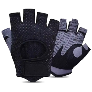 Gants de sport Geo Brothers en gros, respirants, légers, en vinyle, demi-doigts, protection de la paume pour hommes et femmes, pour la musculation et le cross-training - Product Image 4
