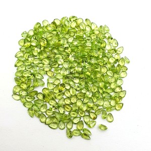 Péridotes naturelles taillées en poire 3x5MM, pierres de péridote facettées, véritables péridotes vertes, pierres précieuses en vrac calibrées pour la fabrication de bijoux en gros - Product Image 6