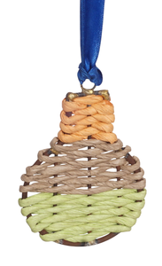 Ornement de Noël en forme de cœur, tapis en rotin faits à la main, design personnalisé, vente en gros d'usine, décoration intérieure et extérieure - Product Image 6