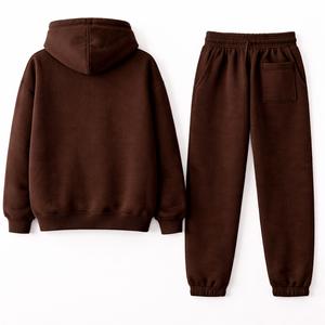 Conjunto Deportivo Casual de 2 Piezas para Mujer, Sudadera Lisa de Color Sólido con Logotipo Personalizado de Alta Calidad y Pantalones Largos de Corte Regular - Product Image 2