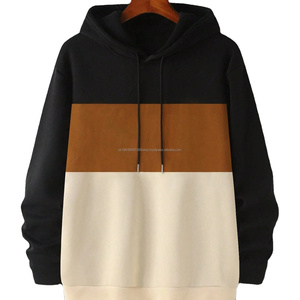 เสื้อฮู้ดดี้ OEM หนานุ่ม พิมพ์ลายตามสั่ง เสื้อฮู้ดดี้ผู้ชายแบบเรียบง่าย ฮู้ดดี้สามสี ฮู้ดดี้ปักลาย ฮู้ดดี้โอเวอร์ไซส์ - Product Image 1