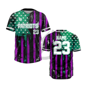Camiseta de Béisbol de Camuflaje Zersia International, Personalizable con Nombre y Número 24, Unisex para Adultos, Poliéster Transpirable, Impresión por Sublimación - Product Image 4