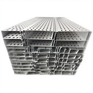 รางเคเบิลแบบมีรูระบายอากาศทำจากสแตนเลส 304 ขนาด 200*100 แบบรางสำหรับห้องเซิร์ฟเวอร์, รางเคเบิลแบบตาข่าย - Product Image 1