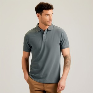 Chemise Homme Printemps Haut de Gamme Personnalisée en Toile Respirante Écologique à Manches Courtes et Col Rabattu Tricotée 100% Coton - Product Image 3