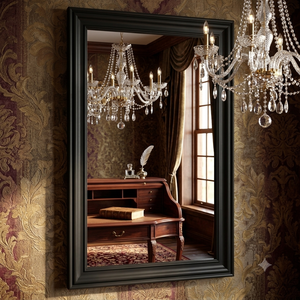 European <b>Vintage</b> Black Creative Wood UV Printed Eco-Friendly Photo <b>Frame</b> for Poster Luxury Durable Wall Mount <b>Frame</b> Set - Product Image 1