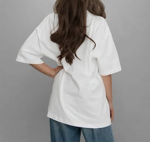 เสื้อยืดคอกลมโอเวอร์ไซส์ผ้าฝ้าย 100% ถักนิตติ้ง สวมใส่สบาย ระบายอากาศได้ดี เป็นมิตรกับสิ่งแวดล้อม เหมาะสำหรับฤดูร้อน เสื้อยืดผู้ชาย - Product Image 6