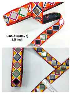 Cette dentelle de qualité supérieure est idéale pour les chaniya choli, les lehenga et les tenues de fête. - Product Image 4