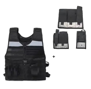 Gilet de sécurité tactique réglable pour hommes, haute qualité, 100% polyester, robuste, avec plusieurs poches, pour agents de sécurité - Product Image 3