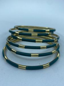 Premium Resin & <b>Gold</b> Plated <b>Bangles</b> <b>Set</b> for Women | Handmade Designer Stackable Bracelets | Fashion Jewelry Wholesale Supplier - Product Image 5