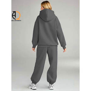 Conjunto Deportivo Personalizado con Logotipo para Mujer, de Color Sólido, Holgado y Cómodo, para Entrenamiento, Fitness y Deportes al Aire Libre - Product Image 3