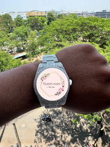 Montre personnalisée Hip Hop entièrement sertie de moissanite pour femme, testée au diamant, montres mécaniques automatiques pour homme - Product Image 2